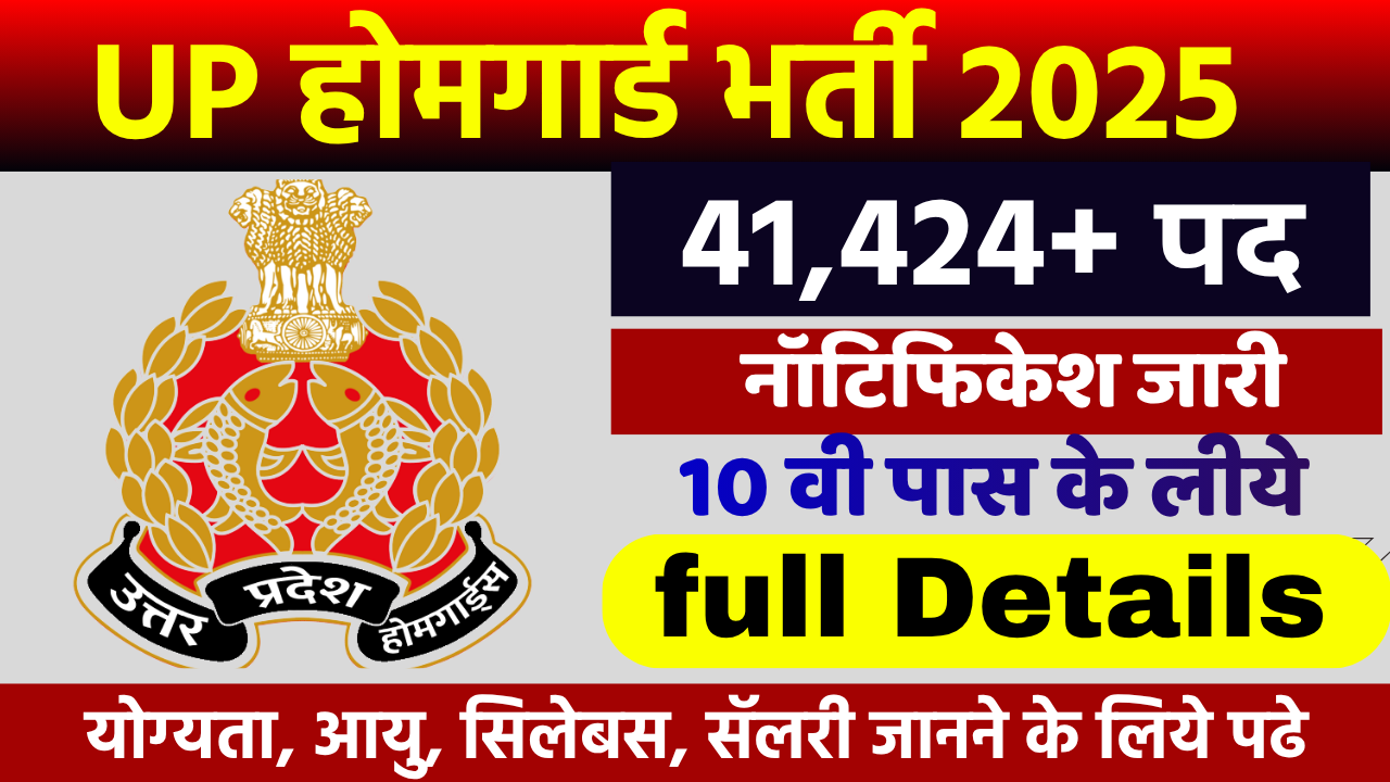 up homeguard bharti 2025